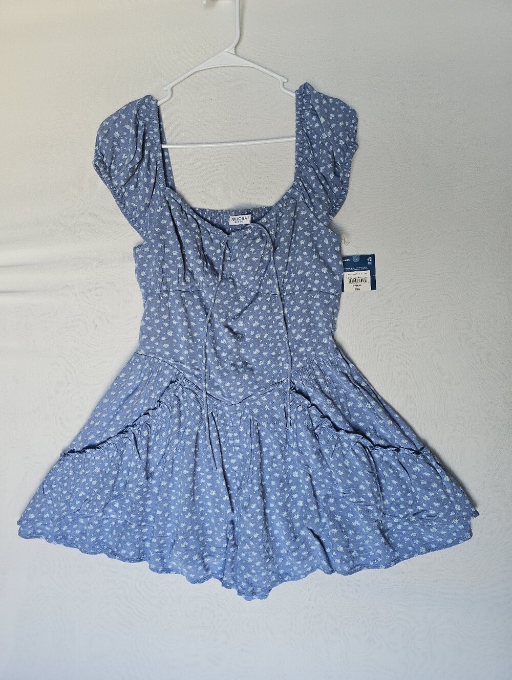 Arizona Jean Co. Blue Floral Romper Dress NWT - Size M